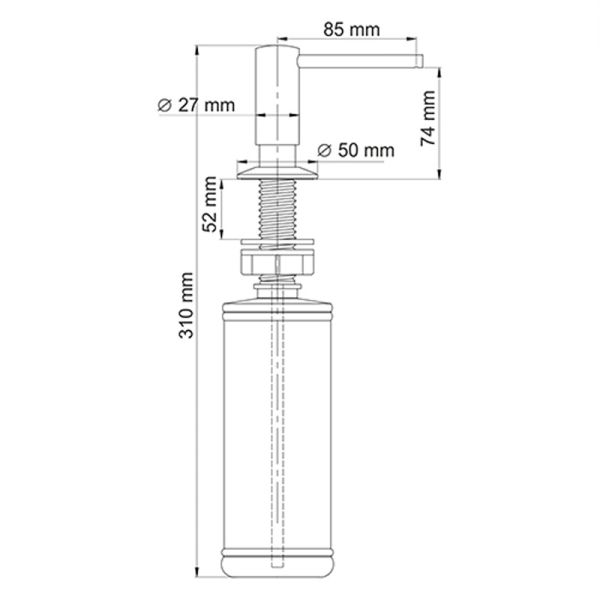 WasserKRAFT Дозатор для мыла K-1499 WasserKRAFT Дозатор для мыла K-1499