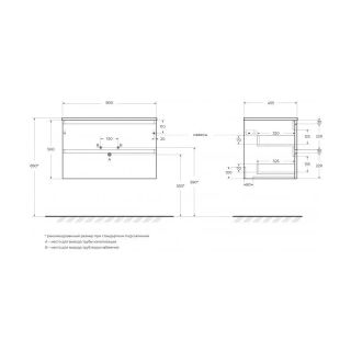 Тумба под раковину BelBagno Kraft KRAFT-800-2C-SO-VO 80 см еловый матовый