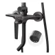 Душевая стойка Hansberge H5068BG графит