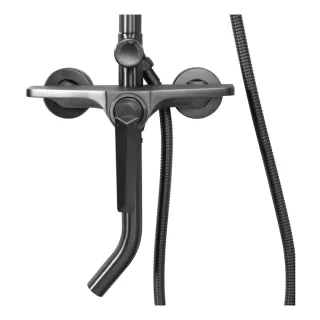 Душевая стойка Hansberge H5068BG графит