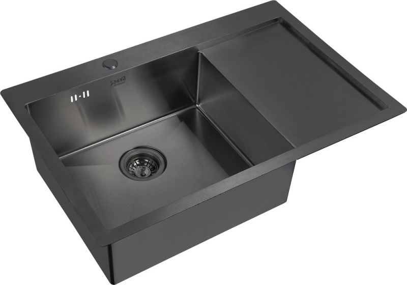 Мойка кухонная Zorg Inox PVD PVD 7851-L GRAFIT