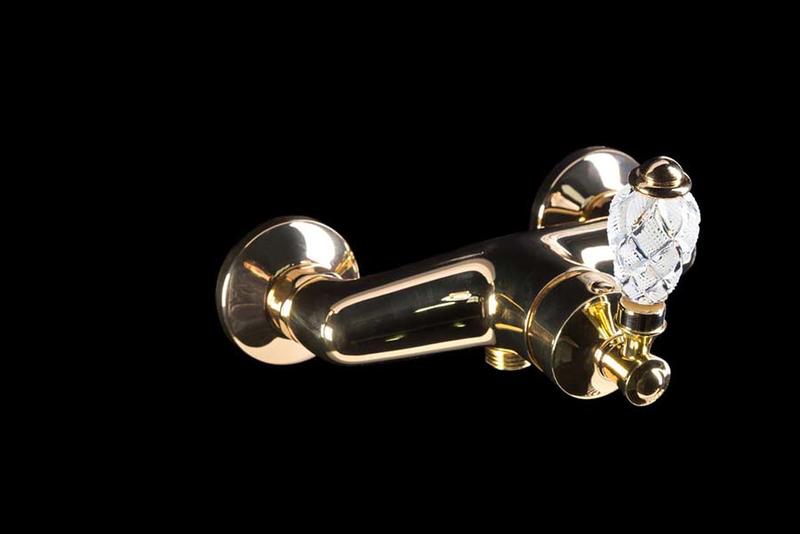 Смеситель для душа Boheme Vogue Crystal золото 214-CRST