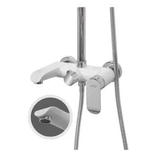 Душевая стойка Hansberge Opera H5033W белый/хром