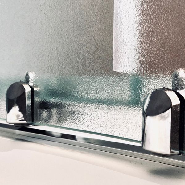 Душевая кабина Royal Bath BK левая стекло матовое 120x80см RB8120BK1-M-CH-L-EL