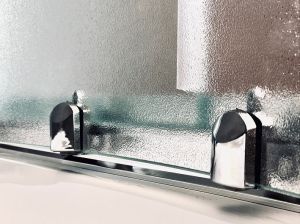 Душевая кабина Royal Bath BK левая стекло матовое 120x80см RB8120BK2-M-CH-L-EL