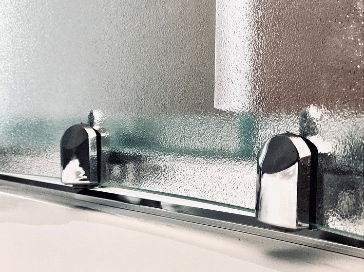 Душевая кабина Royal Bath BK левая стекло матовое 120x80см RB8120BK2-M-CH-L-EL