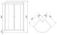 Душевая кабина Royal Bath HK стекло прозрачное 90x90см RB90HK1-T-CH-EL