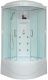 Душевая кабина Royal Bath BK стекло белое/прозрачное 100x100см  RB100BK3-WT-CH