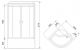 Душевая кабина Royal Bath BK стекло белое/прозрачное 100x100см RB100BK3-WT