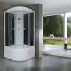 Душевая кабина Royal Bath BK стекло чёрное/прозрачное 100x100см RB100BK6-BT