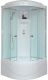 Душевая кабина Royal Bath BK стекло белое/прозрачное 100x100см RB100BK6-WT
