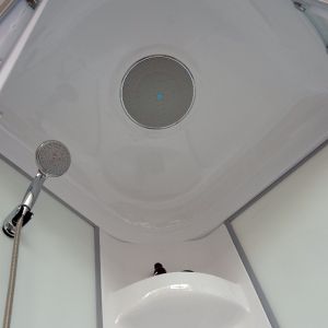 Душевая кабина Royal Bath BK стекло белое/прозрачное 100x100см RB100BK6-WT