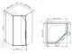 Душевой уголок AvaCan PB 90x90 см чёрный