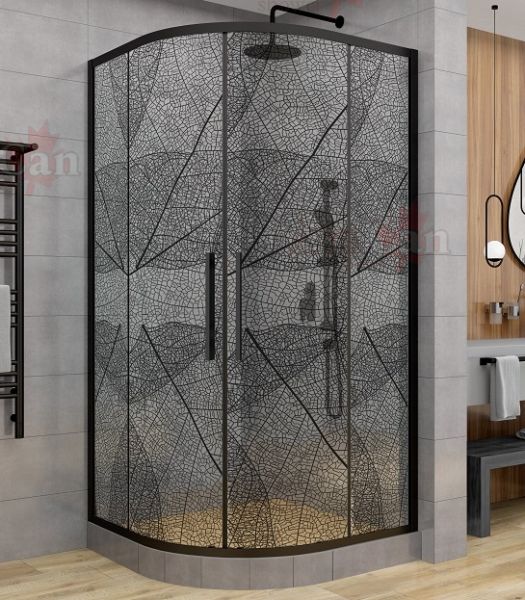 Душевой уголок AvaCan HB 120x120 см чёрный