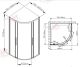 Душевой уголок AvaCan HC 80x80 см хром