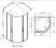Душевой уголок AvaCan HC 100 MT 100x100 см хром