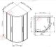 Душевой уголок AvaCan HC 120x120 хром