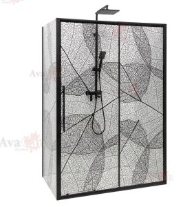 Душевой уголок AvaCan FB 140-160 + SB 90 чёрный