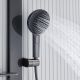 Душевая стойка Black&White Gravity 9005NGM с термостатом оружейная сталь