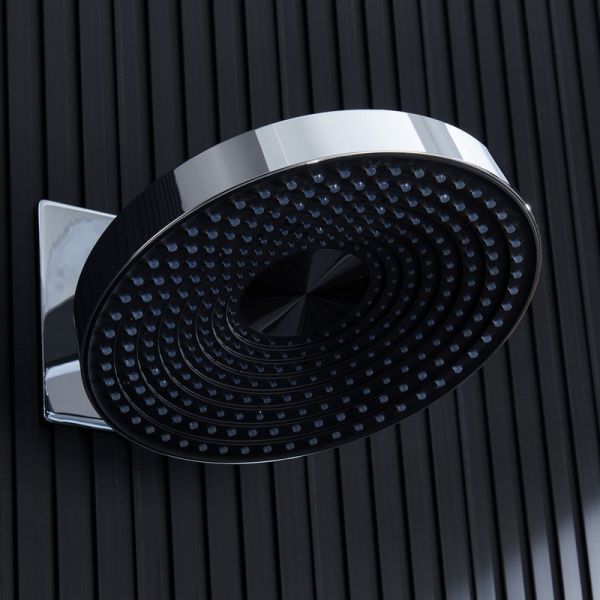 Душевой комплект Black&White Gravity 9025NC с термостатом хром