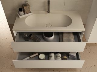 База под раковину Vincea Luka Soft-Touch VMC-2L100MW 100 см подвесная белая