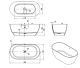 Ванна акриловая Vincea Solid Surface VBT-4S04MW-1600 160 x 80 см белая белая