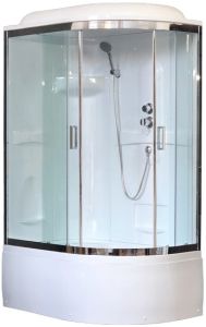 Душевая кабина Royal Bath BK левая стекло прозрачное 120x80см RB8120BK1-T-CH-L-EL