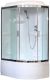 Душевая кабина Royal Bath BK левая стекло прозрачное 120x80см RB8120BK1-T-CH-L-EL