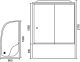Душевая кабина Royal Bath BK правая стекло прозрачное 120x80см RB8120BK1-T-CH-R-EL