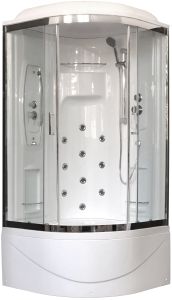 Душевая кабина Royal Bath NRW с парогенератором стекло прозрачное 100x100см RB100NRW-T-CH-P