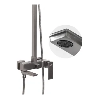 Душевая стойка Hansberge H5070BG графит