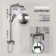 Душевая стойка Hansberge H5070BG графит
