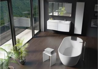 Ванна из искусственного камня Riho Bilbao B118001105 170x70см белый Ванна из искусственного камня Riho Bilbao B118001105 170x70см белый