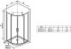 Душевой уголок Ravak Blix BLSCP4-80 X3BM40300Z1 80x80 см профиль чёрный стекло Transparent