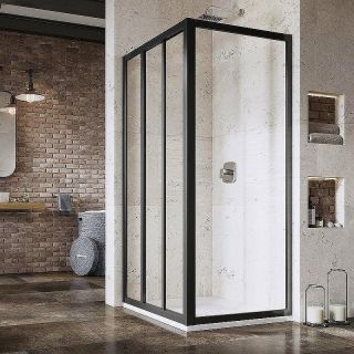 Боковая стенка Ravak Supernova APSS-90 940703R2Z1 90 см профиль чёрный стекло Transparent