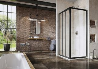 Боковая стенка Ravak Supernova APSS-90 940703R2Z1 90 см профиль чёрный стекло Transparent