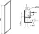 Боковая стенка Ravak Supernova APSS-90 940703R2Z1 90 см профиль чёрный стекло Transparent