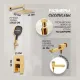 Душевой комплект Hansberge H6075GO золото
