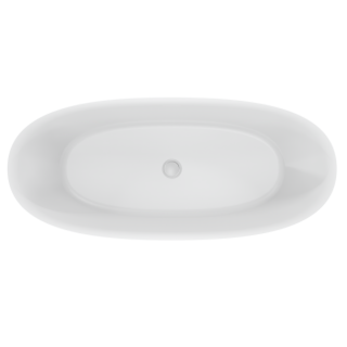 Ванна акриловая AQUAme AQM3504MW 167x73 см белый матовый