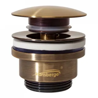 Донный клапан Hansberge H107BR бронза