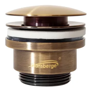 Донный клапан Hansberge H107BR бронза