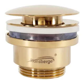 Донный клапан Hansberge H107GO золото