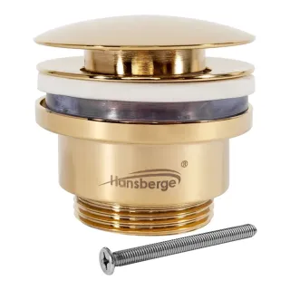 Донный клапан Hansberge H107GO золото