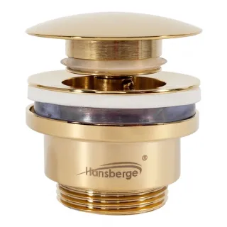 Донный клапан Hansberge H107GO золото