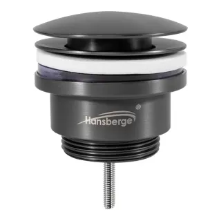 Донный клапан Hansberge H107BG графит