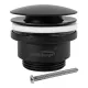 Донный клапан Hansberge H107BL чёрный матовый