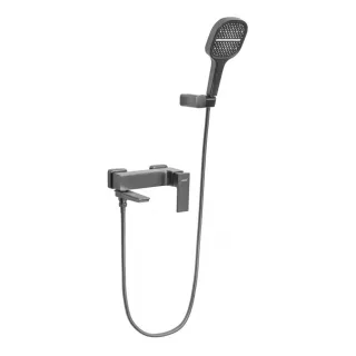Смеситель для ванны с ручным душем Hansberge H4070BG графит