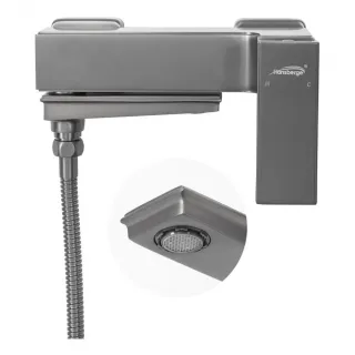 Смеситель для ванны с ручным душем Hansberge H4070BG графит