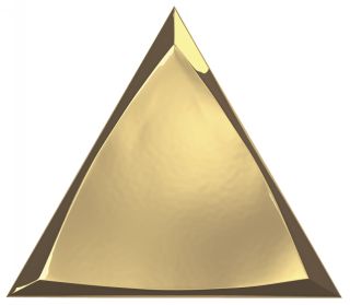 Керамогранит ZYX 218368 Traingle Channel Gold Glossy 15x17