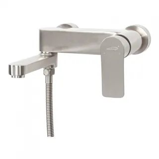 Смеситель для ванны с ручным душем Hansberge H4010NK никель